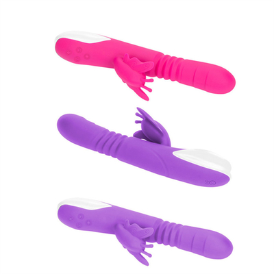 Tête de poussée automatique Chargeur USB portable Vibrateur de lapin pour femmes