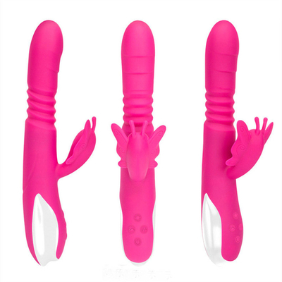 Tête de poussée automatique Chargeur USB portable Vibrateur de lapin pour femmes