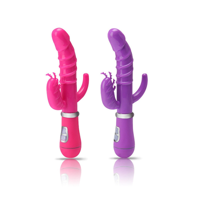 Vibrateur de lapin pour femmes à point G Vibrateur de lapin USB extra grand