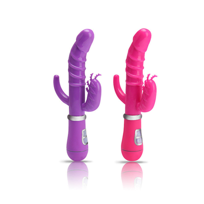 Vibrateur de lapin pour femmes à point G Vibrateur de lapin USB extra grand