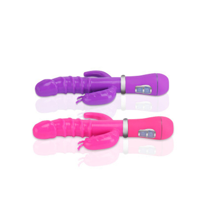 Vibrateur de lapin pour femmes à point G Vibrateur de lapin USB extra grand