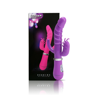 Vibrateur de lapin pour femmes à point G Vibrateur de lapin USB extra grand