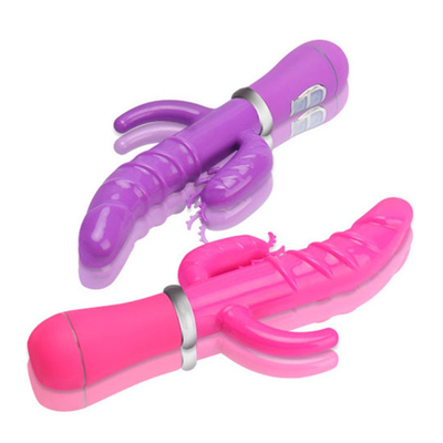 Vibrateur de lapin pour femmes à point G Vibrateur de lapin USB extra grand
