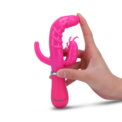 Vibrateur de lapin pour femmes à point G Vibrateur de lapin USB extra grand