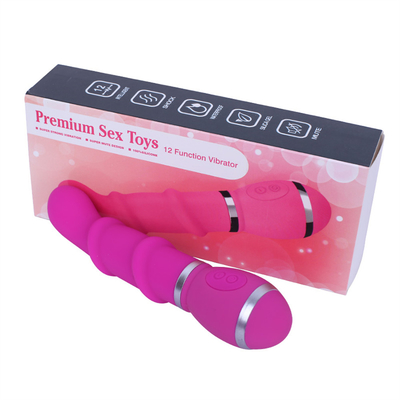 12 vitesses Vibrateur de massage vaginal en silicone en forme de chenille pour jouet sexuel féminin