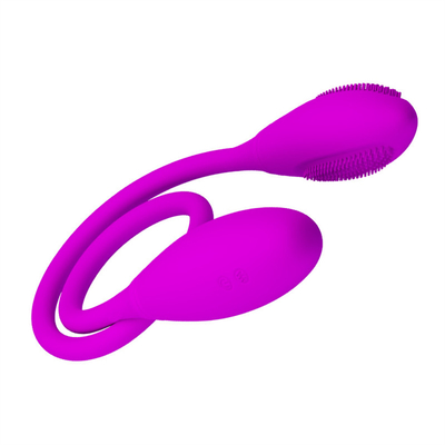 Vibrateur anal double 6 vitesses Vibrateur à point G œufs Vibrateur clitoridien rechargeable pour couple