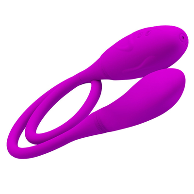 Vibrateur anal double 6 vitesses Vibrateur à point G œufs Vibrateur clitoridien rechargeable pour couple