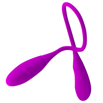Vibrateur anal double 6 vitesses Vibrateur à point G œufs Vibrateur clitoridien rechargeable pour couple