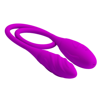 Vibrateur anal double 6 vitesses Vibrateur à point G œufs Vibrateur clitoridien rechargeable pour couple