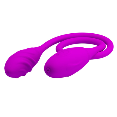 Vibrateur anal double 6 vitesses Vibrateur à point G œufs Vibrateur clitoridien rechargeable pour couple