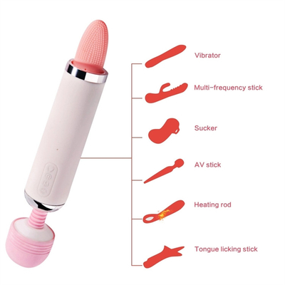 Double Heed AV Bande Lissage de la langue Vibrator d' aspiration Vibrator de massage vaginal de masturbation féminine