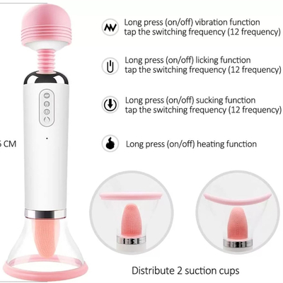 Double Heed AV Bande Lissage de la langue Vibrator d' aspiration Vibrator de massage vaginal de masturbation féminine