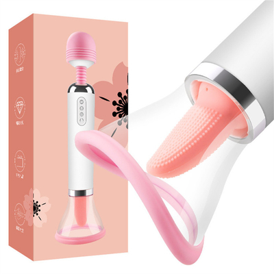 Double Heed AV Bande Lissage de la langue Vibrator d' aspiration Vibrator de massage vaginal de masturbation féminine