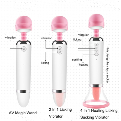 Double Heed AV Bande Lissage de la langue Vibrator d' aspiration Vibrator de massage vaginal de masturbation féminine