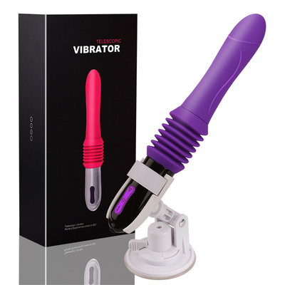 Vibration à 360 degrés Vibrateur rechargeable de massage du clitoris Vibrateur de chatte avec stents pour femmes