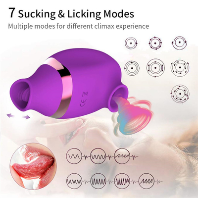 USB rechargeable silicone mamelons suceur vibrateur clitoris lécher vibrateur jouets sexuels pour femmes