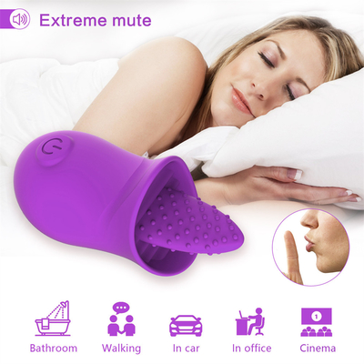 Vibrator de massage à lèche rose portable rechargeable de haute qualité pour femmes