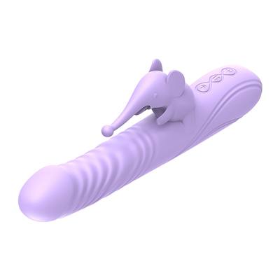 Vibrateur de lapin à chauffage étirable en silicone stimulateur du clitoris à point G Jouets sexuels féminins Vibrateur de lapin pour vagin femme