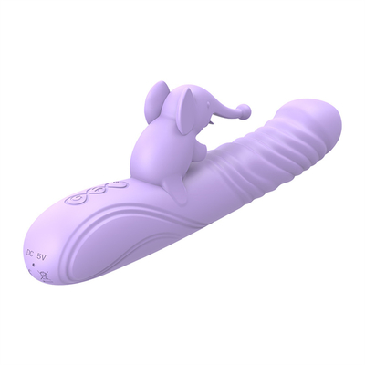 Vibrateur de lapin à chauffage étirable en silicone stimulateur du clitoris à point G Jouets sexuels féminins Vibrateur de lapin pour vagin femme