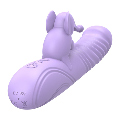 Vibrateur de lapin à chauffage étirable en silicone stimulateur du clitoris à point G Jouets sexuels féminins Vibrateur de lapin pour vagin femme