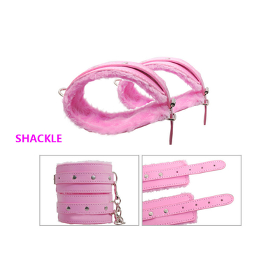 Bondage PU Kit de fétichisme en cuir Restreint esclave jouet sexuel Bondage Pour les couples