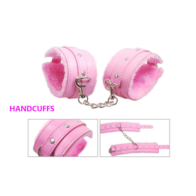 Bondage PU Kit de fétichisme en cuir Restreint esclave jouet sexuel Bondage Pour les couples