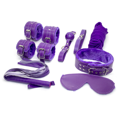 Bondage PU Kit de fétichisme en cuir Restreint esclave jouet sexuel Bondage Pour les couples