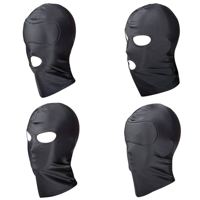 Jouets Sexy Bouche Ouverte Oeil Bondage Fête Masque Cosplay Tête Pour Adultes Jeu Pour Les Couples Homme BDSM Fétiche Masque Hood