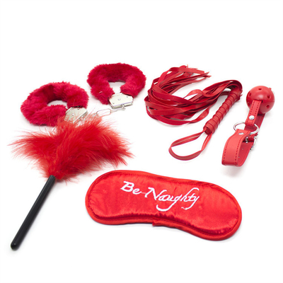 5 pièces par jeu SM Produits Bondage PU Kit Fétichisme en cuir Restraints Esclave Jouet Sexe Bondage Kits Pour Les Couples