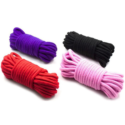 Gros de coton Boucles de corde Bondage jouets d'esclaves Chine Corde Bondage Harnais gay Ceintures ceintures retenue Fetish corde 5M