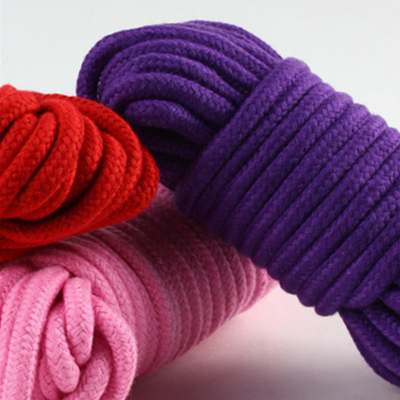 Gros de coton Boucles de corde Bondage jouets d'esclaves Chine Corde Bondage Harnais gay Ceintures ceintures retenue Fetish corde 5M