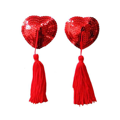 Accessoires réutilisables, jouets, forme d'amour, paillettes, tétons produits amusants pour adultes pour les jeux sexuels pour adultes