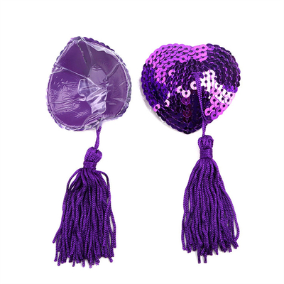 Accessoires réutilisables, jouets, forme d'amour, paillettes, tétons produits amusants pour adultes pour les jeux sexuels pour adultes