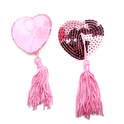 Accessoires réutilisables, jouets, forme d'amour, paillettes, tétons produits amusants pour adultes pour les jeux sexuels pour adultes