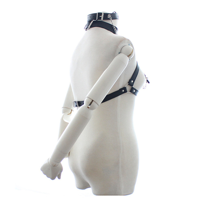 Jouets sexuels érotiques Esclave retenue Bikini soutien-gorge Sexy lingerie Bouche anneau Boucle collier Mamelon pinces en cuir harnais de servitude