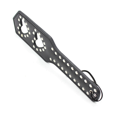 Rivets Double Coeur Creux Frapper Paddle cuir esclave chienne punie Paddle