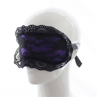 Flirter avec des lunettes de dentelle pour adultes Obéissance Flirter avec des lunettes de dentelle Prix d'usine Peur Pink Blindfold Bondage Toy