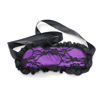 Flirter avec des lunettes de dentelle pour adultes Obéissance Flirter avec des lunettes de dentelle Prix d'usine Peur Pink Blindfold Bondage Toy