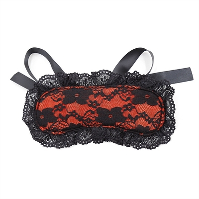 Flirter avec des lunettes de dentelle pour adultes Obéissance Flirter avec des lunettes de dentelle Prix d'usine Peur Pink Blindfold Bondage Toy