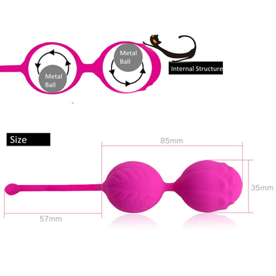 Entraînement à la thérapie du stress du vagin en silicone Jouet sexuel à billes de Kegel pour femme