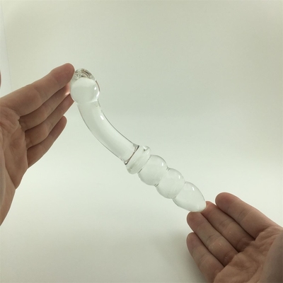 Dildos en verre Pénis anal en cristal Perles de cul Plug en verre Dildos pour femmes