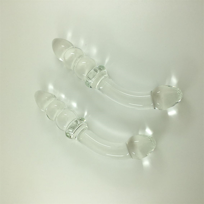 Dildos en verre Pénis anal en cristal Perles de cul Plug en verre Dildos pour femmes