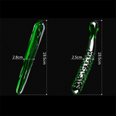 Pénis en cristal, cul anal, clitoris, masturbation au point G, aubergine, gode en verre pour les femmes