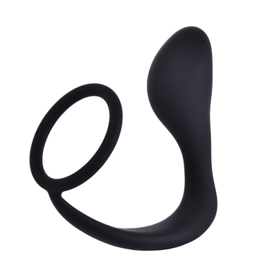 Masturbateur masculin de silicone, stimulateur de massage de la prostate, délai d'orgasme de la prostate pour homme.
