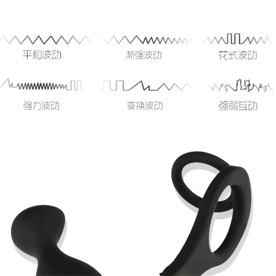 10 fréquence double pénétration Plug anal Dildo Plug cul Vibrator pour les hommes Ceinture sur le pénis Plug vaginal Jouets sexuels pour adultes