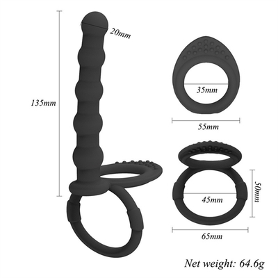 Jouet de sexe anal Butt Plug anal pour les couples bague de pénis bague de pénis pour l' agrandissement de pénis cage de pénis Retard de l' éjaculation coq Rin