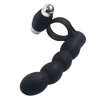 Bouchon anal scrotum anneau goutte jouets sexuels queue vibrante bouchon de l'anus pour les femmes relié au pénis anneau anal cul bouchon balle