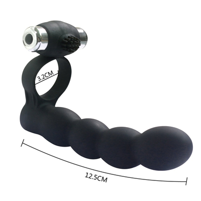Bouchon anal scrotum anneau goutte jouets sexuels queue vibrante bouchon de l'anus pour les femmes relié au pénis anneau anal cul bouchon balle