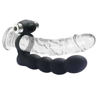 Bouchon anal scrotum anneau goutte jouets sexuels queue vibrante bouchon de l'anus pour les femmes relié au pénis anneau anal cul bouchon balle