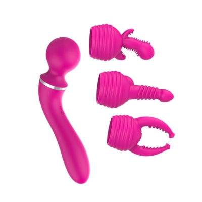 Stimulateur du clitoris rechargeable à plusieurs têtes Vibrateurs du point G Vagine vibrant Pour les femmes Amour sexuel